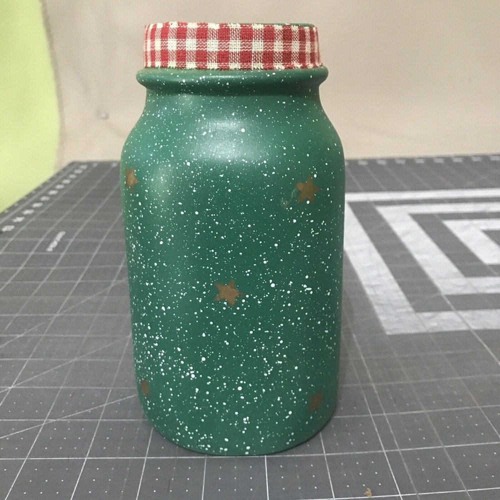 Giftco Top Hat Snowman Ceramic Jar Votive Candle Holder - Picture 3 of 6